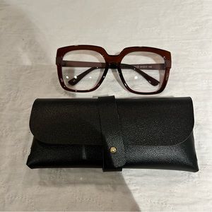 Zeelool Unisex Retro Oversized Square Blue Light Blocking Glasses